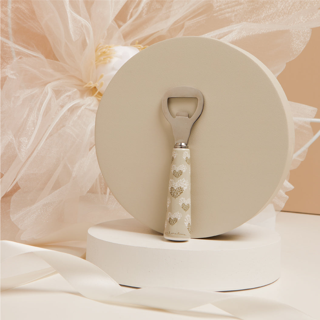 Apri bottiglie altezza 13,5 cm decorazione cuori Artemagiashop