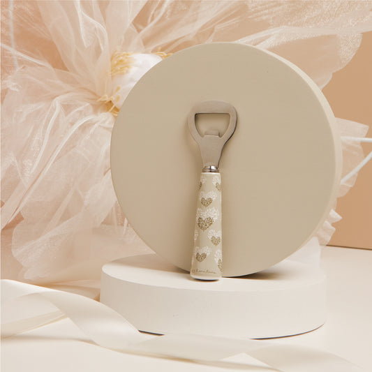 Apri bottiglie altezza 13,5 cm decorazione cuori Artemagiashop