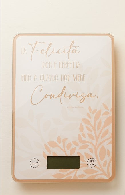 Bilancia decoro cuore rosa 15x22x5 cm Artemagiashop