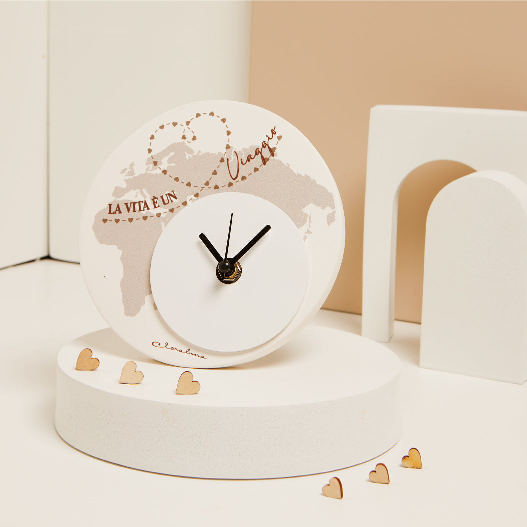 Orologio decoro viaggio diametro 14x1 cm Artemagiashop