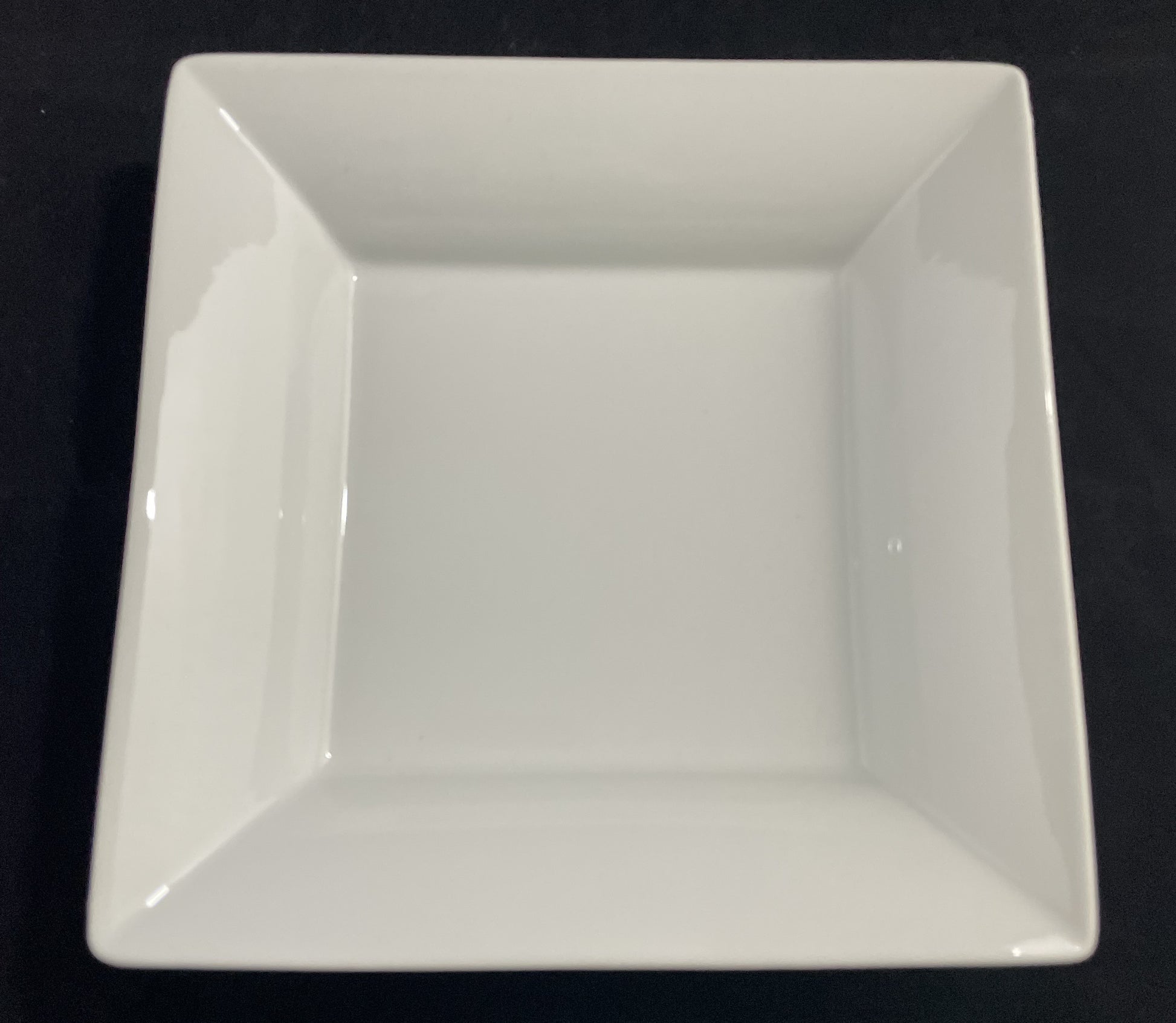 Svuota tasche quadrato in porcellana bianco 18,5x18,5 cm altezza 4 cm Artemagiashop