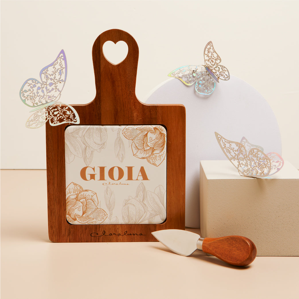 Tagliere gioia con coltellino 23x15x1,5 cm Artemagiashop