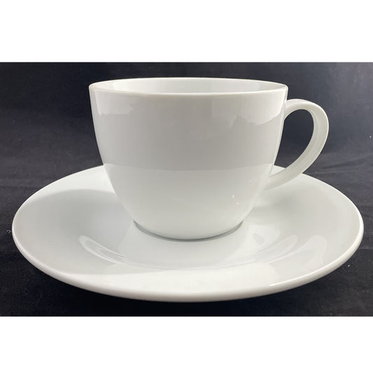 Tazzone con piatto in porcellana bianco altezza 10 cm Artemagiashop