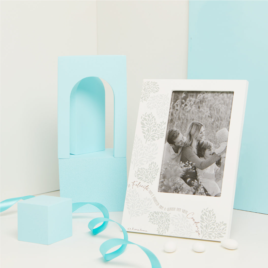 Portafoto decoro cuore verde 15x21x1 cm Artemagiashop